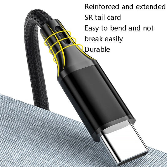 4 PCS 2.4A USB - C / Type - C to USB Braided Fast Charging Sync Data Cable, Length:, 0.25m (Red), 0.25m (Blue), 0.25m (Black), 0.25m (Silver), 1m (Red), 1m (Blue), 1m (Black), 1m (Silver), 1.5m (Red), 1.5m (Blue), 1.5m (Black), 1.5m (Silver), 2m (Red) - ORIWHIZ