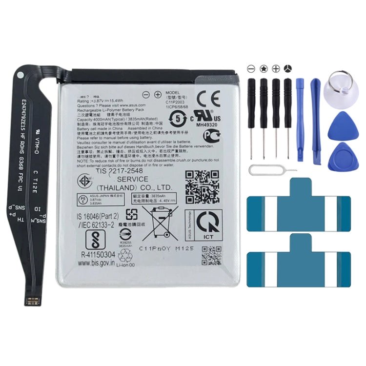 4000mAh Battery Replacement For ASUS Zenfone 8 ZS590KS / 8 mini / 8 5G C11P2003, For ASUS Zenfone 8 - ORIWHIZ