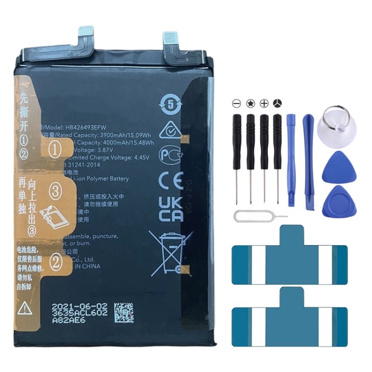 4000mAh Battery Replacement For Honor 50 se JLH - AN00 / Huawei Nova 9 SE FIO - BD00 / Nova 10 NCO - AL00 HB426493EFW, For Honor 50 se / Huawei Nova 9 SE / Nova 10 - ORIWHIZ