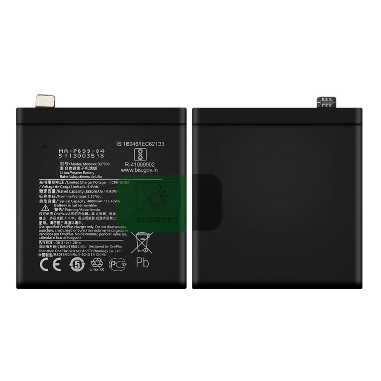 4000mAh BLP699 for OnePlus 7 Pro Li - ion Polymer Battery, For OnePlus 7 Pro - ORIWHIZ