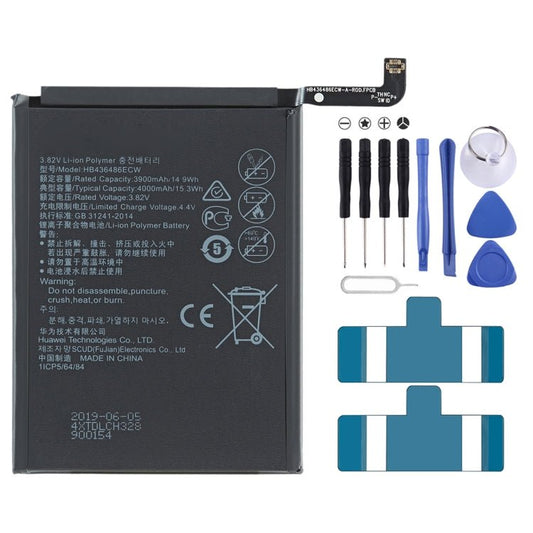4000mAh HB436486ECW Li - Polymer Battery Replacement for Huawei Nova 5Z / Honor V20 / Honor 20 Pro, For Huawei Nova 5Z - ORIWHIZ