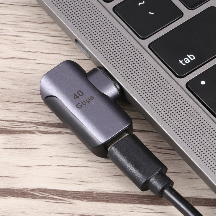 40Gbps USB - C / Type - C Male to Female Elbow Adapter, Type - C 4.0 M to F Elbow - ORIWHIZ
