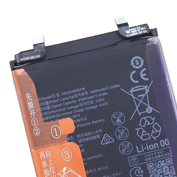 4500mAh Battery Replacement For Huawei Nova 11 Pro / Nova 11 Ultra GOA - AL80 HB506493EFW, For Huawei Nova 11 Pro / Nova 11 Ultra - ORIWHIZ