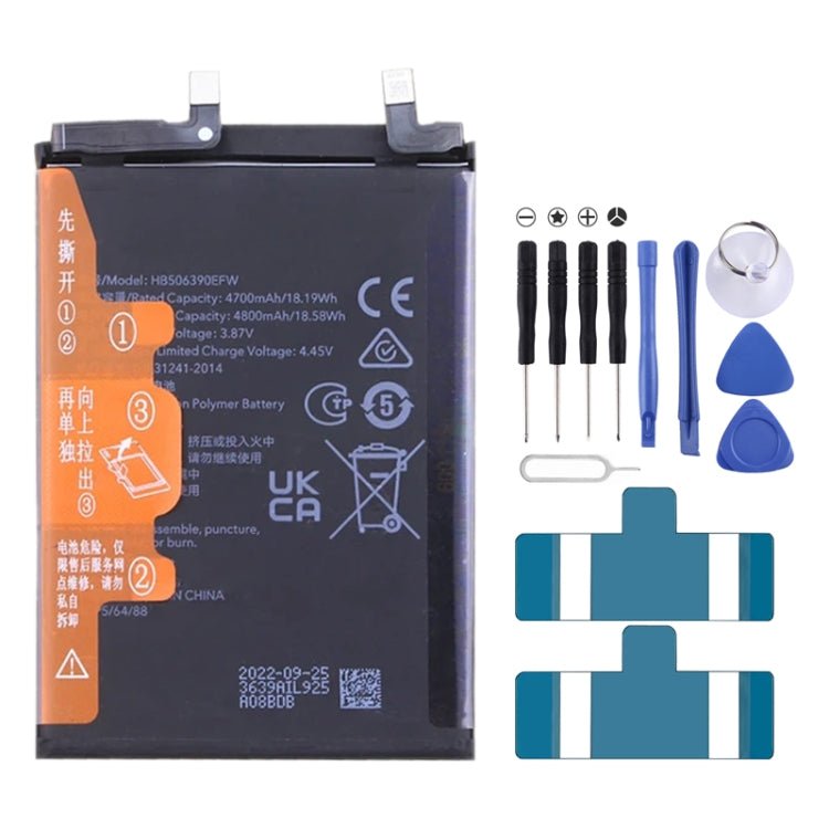 4800mAh Battery Replacement For Honor 70 FNE - AN00 / 80 Pro / 80 GT AGT - AN00 ANB - AN00 HB506390EFW, For Honor 70 / 80 Pro / 80 GT - ORIWHIZ