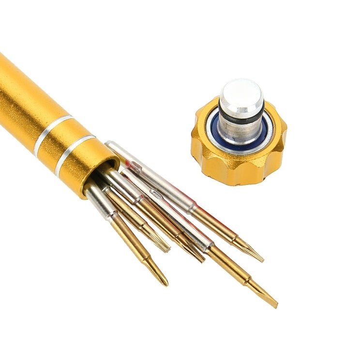 5 in 1 Gold Series Screwdriver Sets (T5 / T6 / 1.2 / 1.5 / 0.8), 5 in 1 - ORIWHIZ