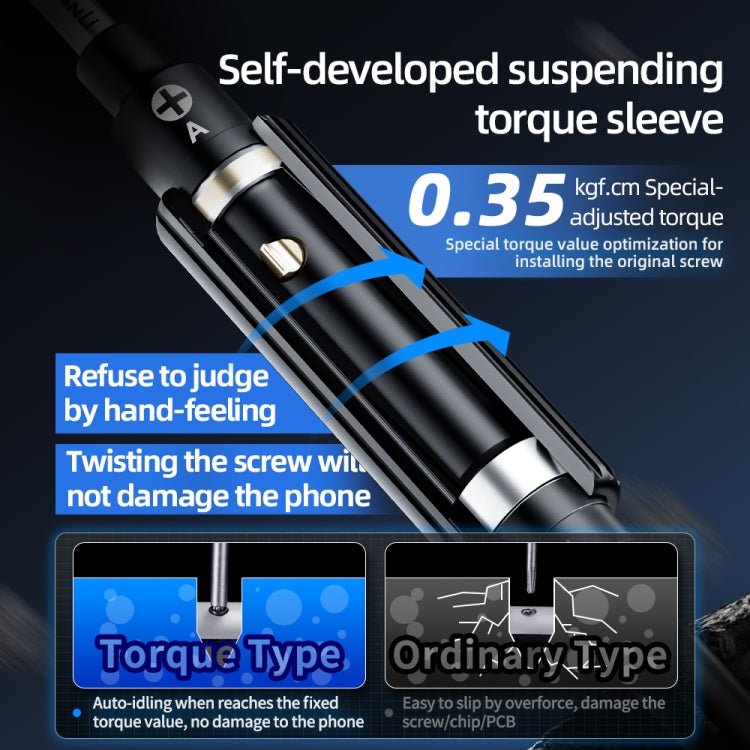 5 in 1 QianLi iWhale Special S2 Steel Magnetic Torque 3D Screwdriver, A/B/C/D/E - ORIWHIZ