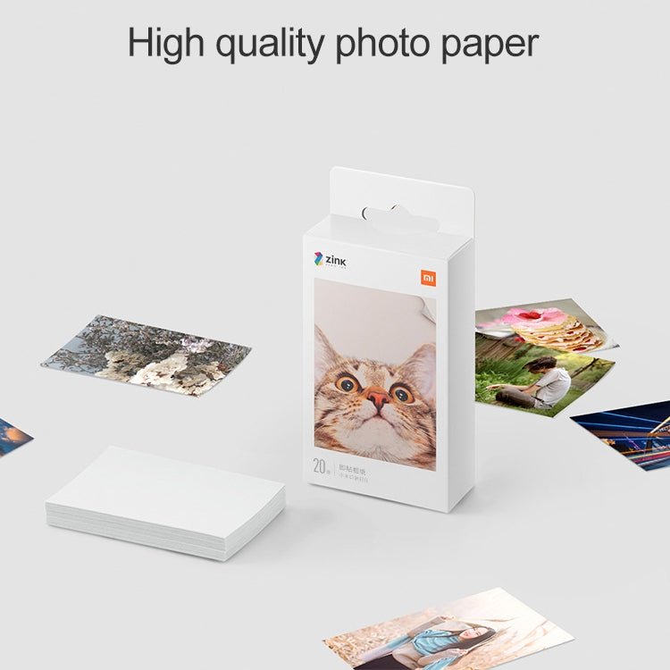 50 PCS Original Xiaomi Print Photographic Paper Paste Paper for Xiaomi Pocket Photo Printer, Pocket Photo Printer Paper - ORIWHIZ