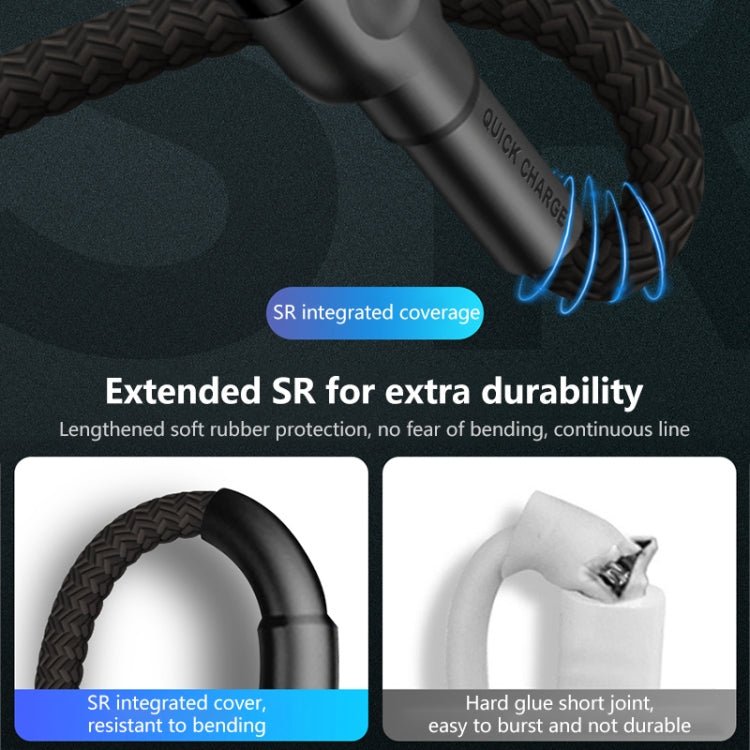 5A Beauty Tattoo USB Charging Cable,Cable Length: 1m, USB - C / Type - C, Micro USB, 8 Pin - ORIWHIZ