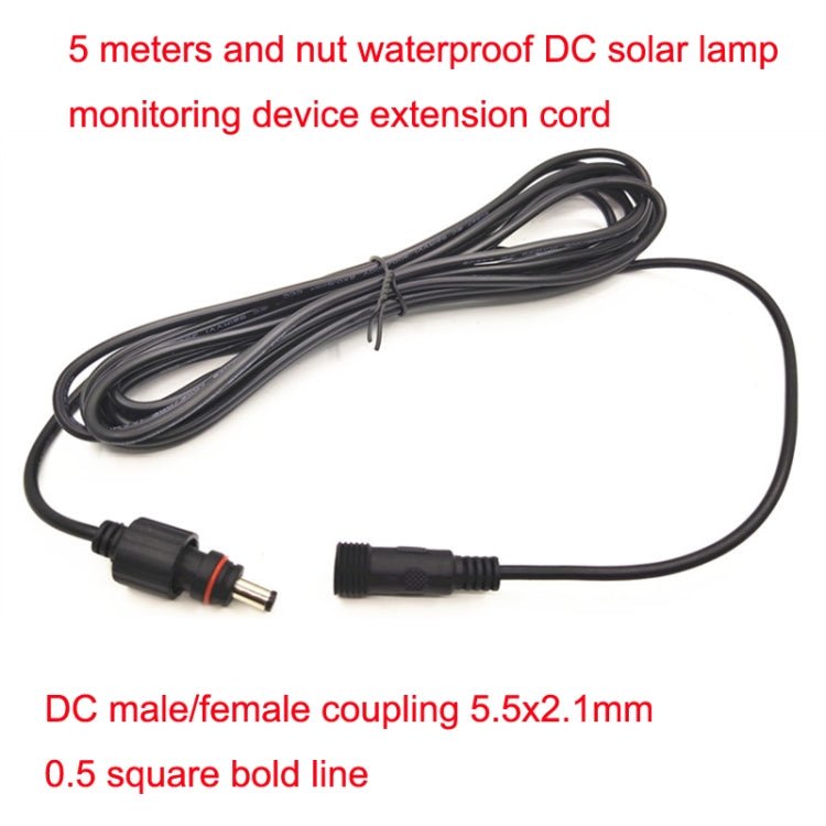 5m 12V/24V Monitoring Universal DC Pump Solar Light Extension Cable, 5m - ORIWHIZCar Replacement PartsDIY CablesIn Car