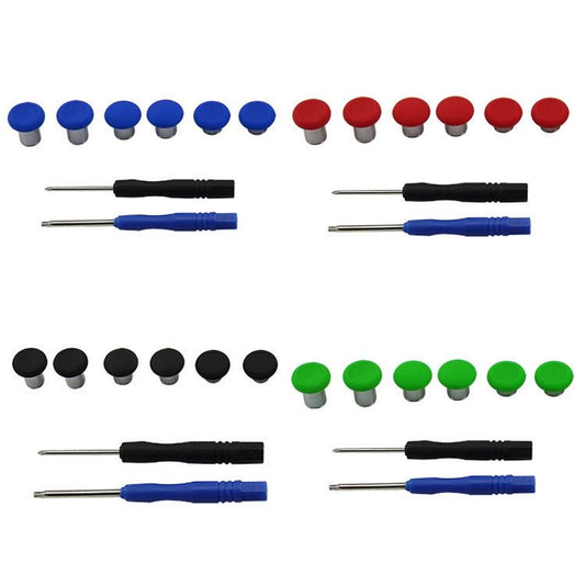 6 PCS Button Accessories For PS4 / Switch / Xbox One, Red, Green, Blue, Black - ORIWHIZ