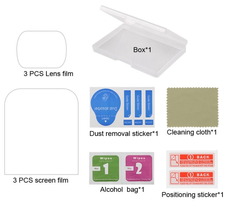 6 PCS HD Lens Protector + Screen Film for DJI OSMO Pocket Gimbal, HD Lens Protector - ORIWHIZDJI & Insta360 AccessoriesOsmo Pocket AccessoriesProtective Film & Stickers