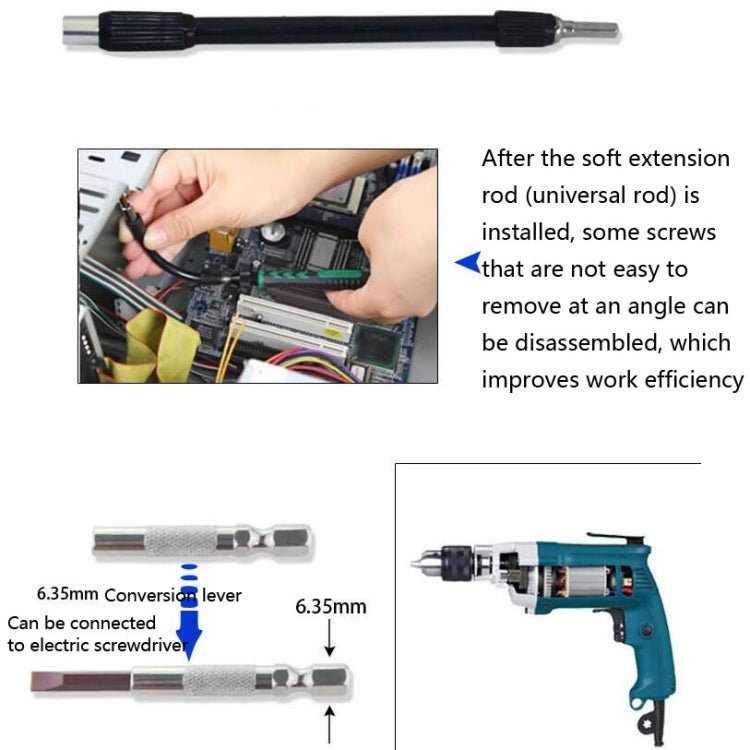 60 in 1 S2 Mobile Phone Notebook Computer Disassembly Tool Repair Phillips Screwdriver, 60 in 1 (Black) - ORIWHIZ