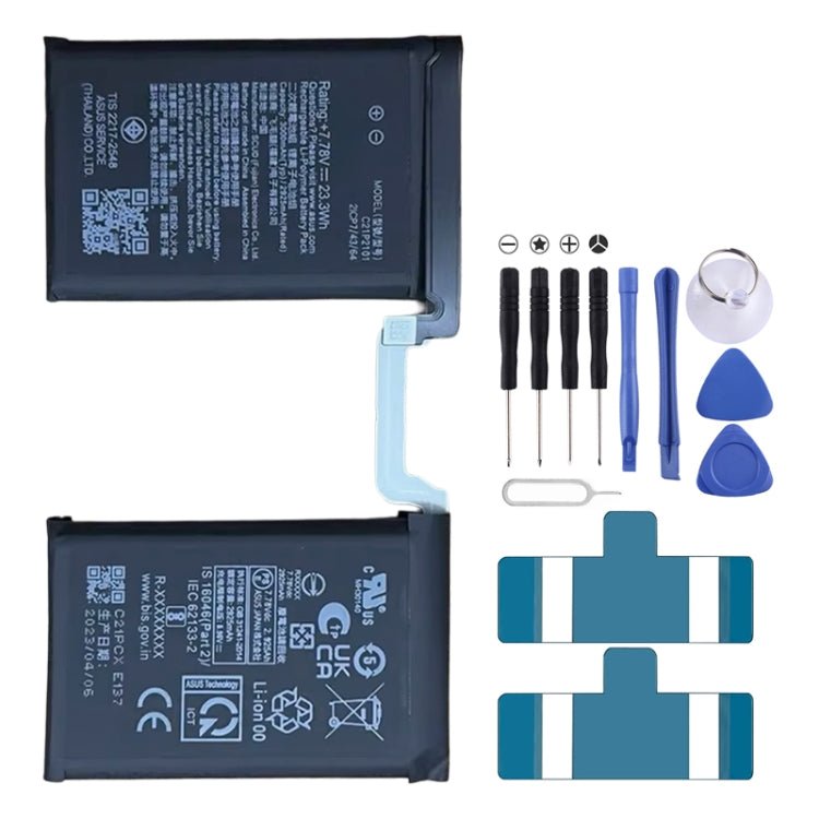 6000mAh Battery Replacement For ASUS ROG Phone 6 / 6 Pro AI2201_C AI2201_D C21P2101, For ASUS ROG Phone 6 / 6 Pro - ORIWHIZ