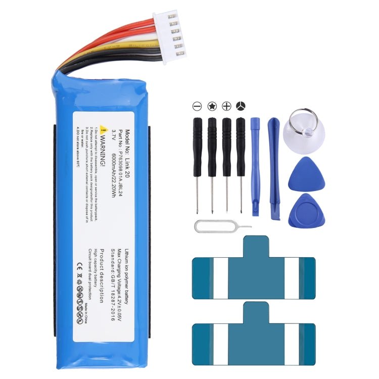 6000mAh Battery Replacement For JBL Link 20 Link20 P763098 01A, For JBL Link 20 Link20 - ORIWHIZ