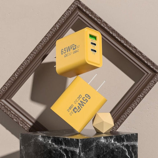 65W Gallium Nitride USB + Type - C Fast Charging Charger, EU Plug, US Plug - ORIWHIZ