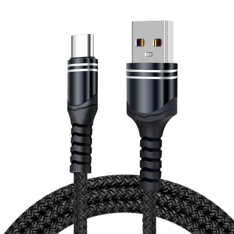 6A Woven Style USB Charging Cable, Cable Length: 1m, USB - C / Type - C, Micro USB, 8 Pin - ORIWHIZ