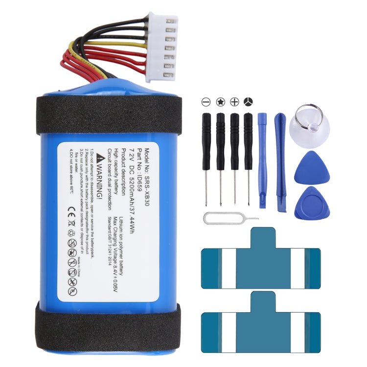 7.2V 5200mAh ID770 ID659 Battery Replacement For Sony SRS - XB40 SRS - XB41 SRS - XB3 SRS - XB30, For Sony SRS - XB40 SRS - XB41 SRS - XB3 SRS - XB30 - ORIWHIZ