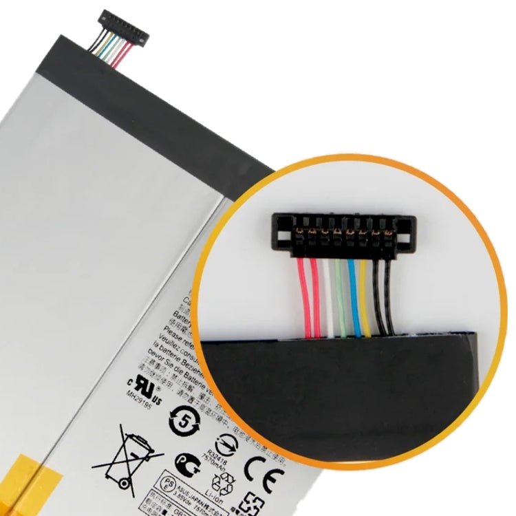 7800mAh Battery Replacement For ASUS ZenPad Z10 ZT500KL C12P1602, For ASUS ZenPad Z10 - ORIWHIZ