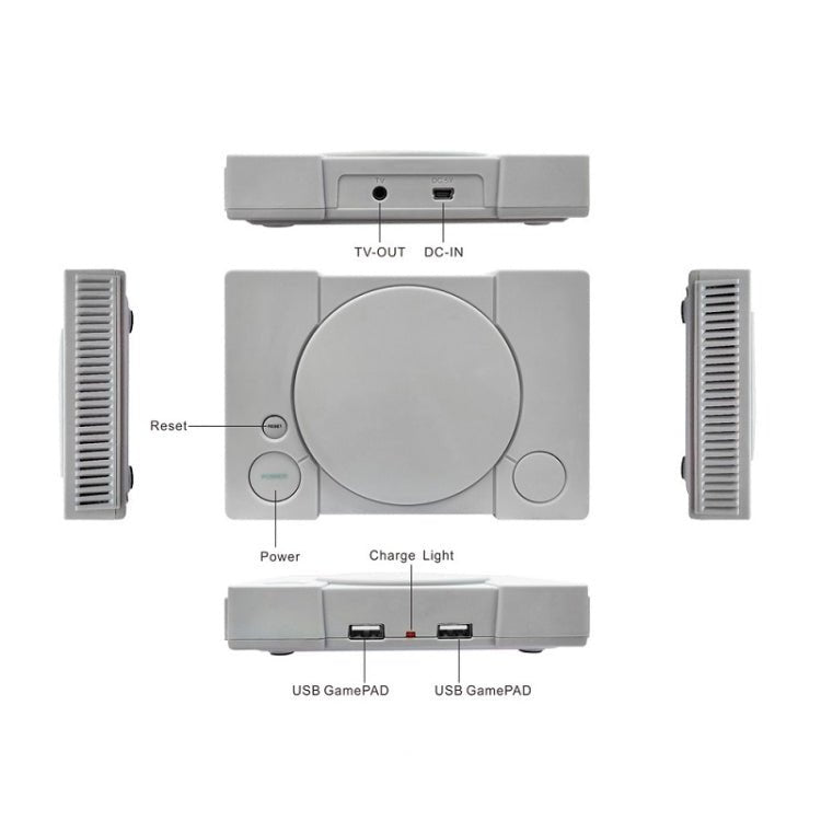 8 - Bit Mini Double Players TV Game Console Built - in 620 Games, PS1 mini (US Plug), PS1 mini (EU Plug) - ORIWHIZPocket ConsolePocket Console & AccessoriesToys & Hobbies