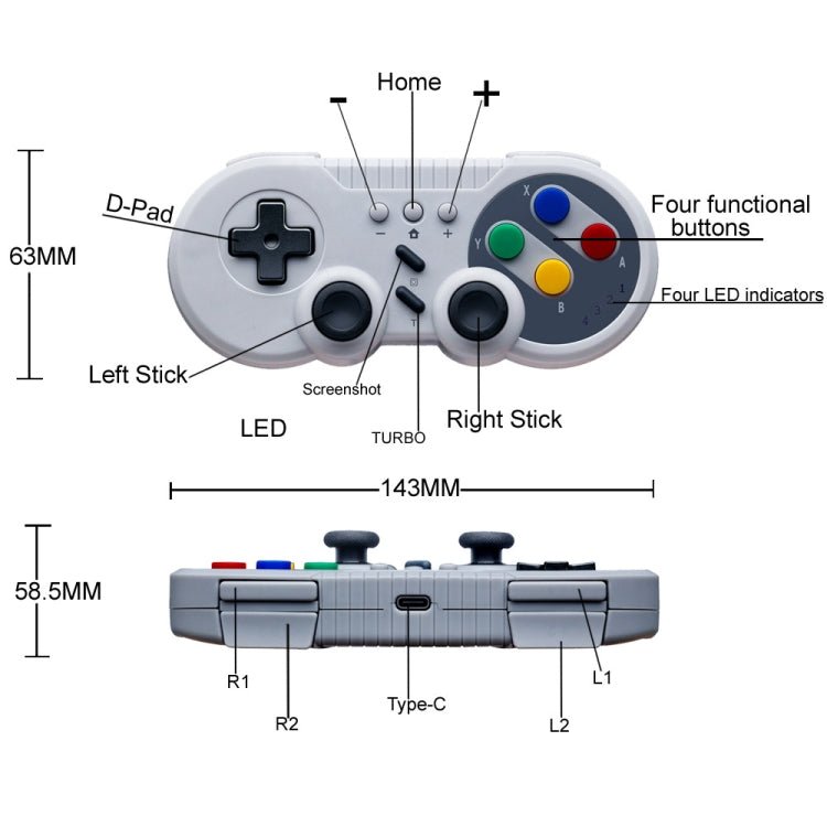 8580 for Nintendo Switch Mini Game Console Motion Sensing Wireless Controller - ORIWHIZNintendo AccessoriesNintendo Accessories GamepadsToys & Hobbies