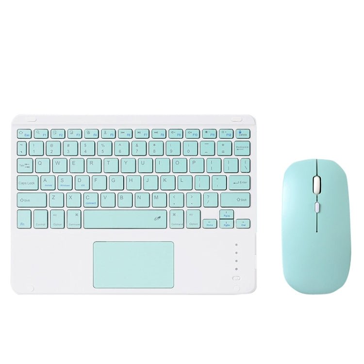 871 9.7 Inch Portable Wireless Bluetooth Keyboard With Touch Screen IPad + Mouse Set for iPad, Pink + Mouse, Mint Green + Mouse, Green + Mouse, Yellow + Mouse, White + Mouse, Black + Mouse - ORIWHIZApple AccessoriesiPad KeyboardiPad Keyboard Universal