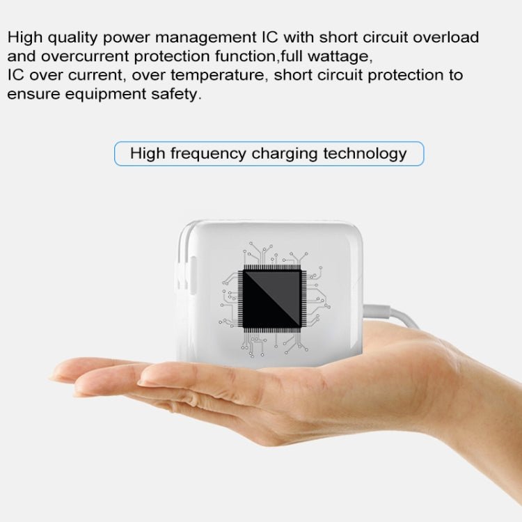 87W Type - C Power Adapter Portable Charger with 1.8m Type - C Charging Cable, EU Plug, 87W EU Plug - ORIWHIZ