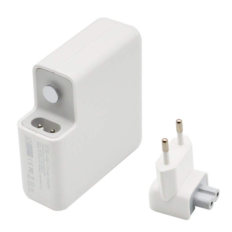 87W Type - C Power Adapter Portable Charger with 1.8m Type - C Charging Cable, EU Plug, 87W EU Plug - ORIWHIZ