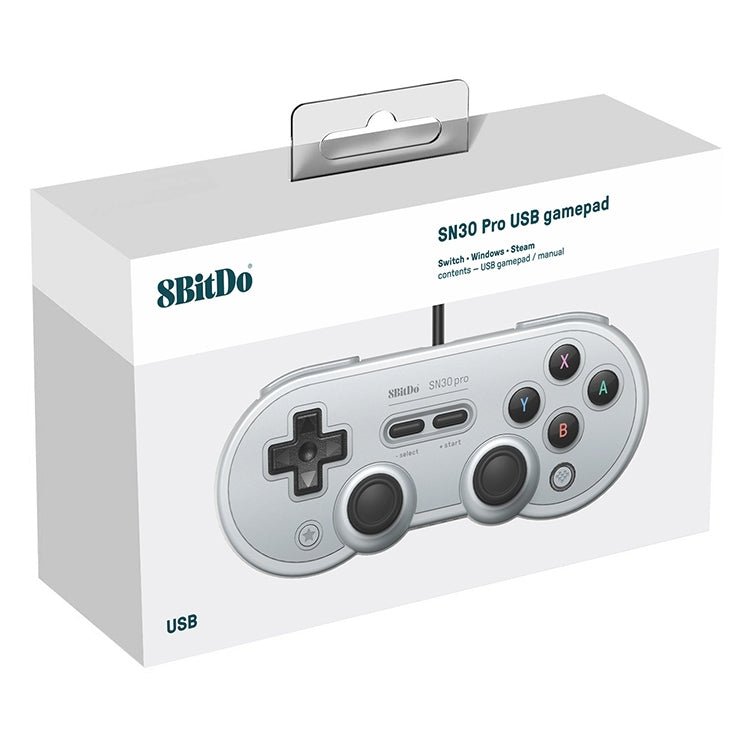 8Bitdo SN30 PRO USB Wired Gamepad Joystick for Swith / Steam / PC, SN30 PRO Wired(Grey) - ORIWHIZ8BitDoNintendo AccessoriesNintendo Accessories Gamepads