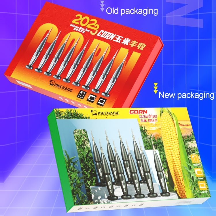 9 in 1 MECHANIC Corn Magnetic Precision Non - Slip Screwdriver Set, MECHANIC Corn - ORIWHIZ