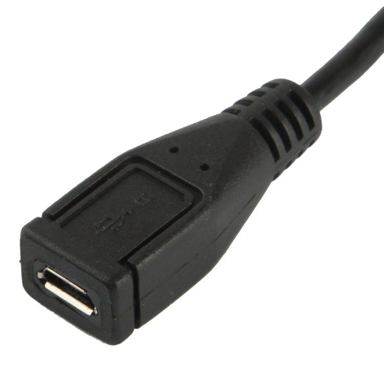 90 Degree Micro USB Male to Micro USB Female Adapter Cable, Length: 25cm - ORIWHIZ