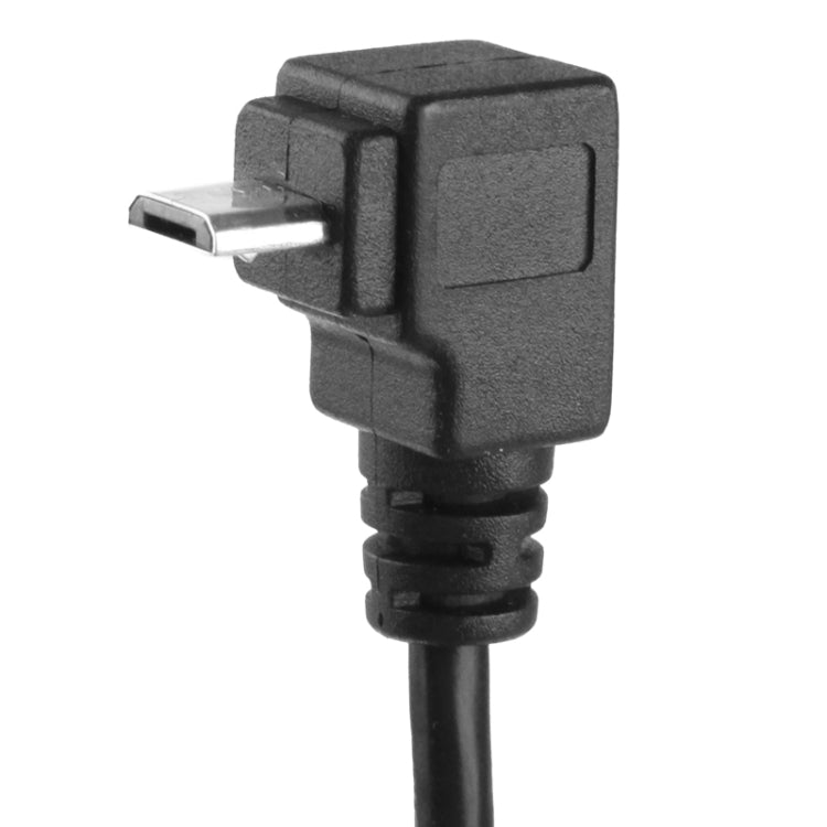 90 Degree Micro USB Male to Micro USB Female Adapter Cable, Length: 25cm - ORIWHIZ