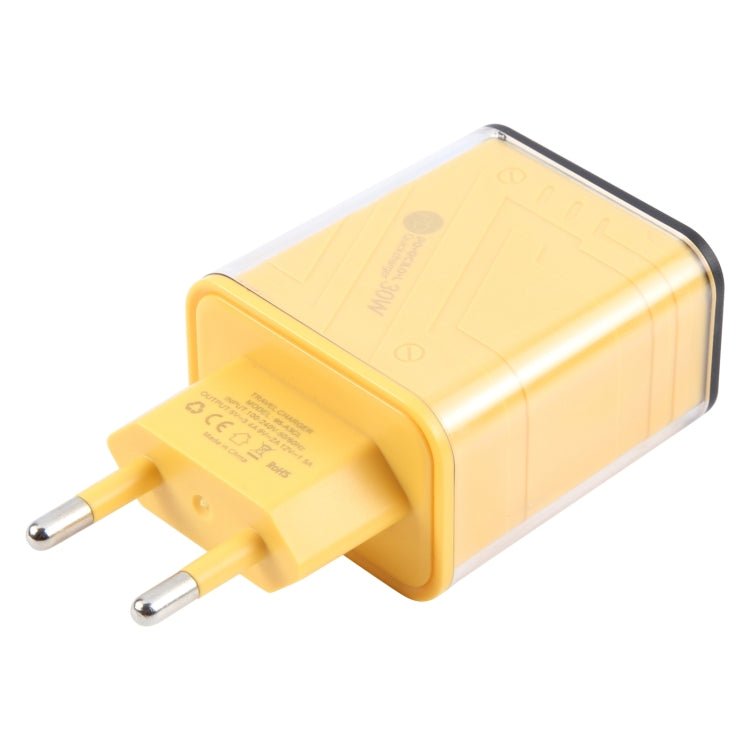 95 - A3CL 30W Type - C, 8 Pin, USB - A Mecha Style Multi - Port Fast Charger, EU Plug - ORIWHIZ