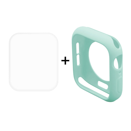 ENKAY Hat-Prince Coque de protection semi-habillée en TPU 2 en 1 + protecteur d'écran HD incurvé 3D en PET pour Apple Watch Series 6 / 5 / 4 / Watch SE 44mm, Pour Apple Watch Series 6 / 5 / 4 / Watch SE 44mm