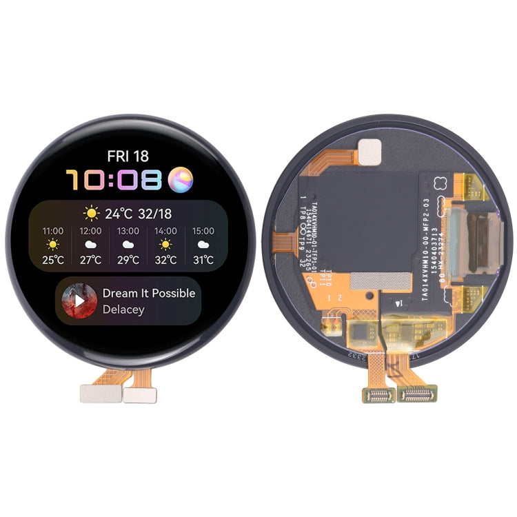 Original LCD Screen and Digitizer Full Assembly for Huawei Watch 3, For Huawei Watch 3