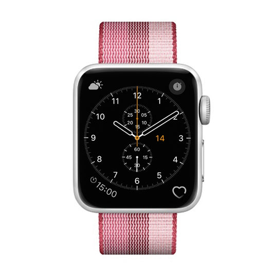 For Apple Watch 42mm Stripe Woven Nylon Watch Band, For Apple Watch 42mm