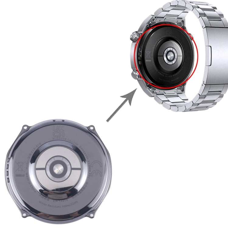 Original Back Cover Full Assembly With Heart Rate Sensor / Motor / Loudspeaker / Wireless Charging Module For Huawei Watch Ultimate