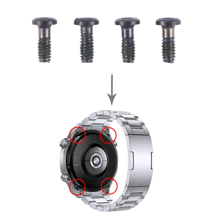 For Huawei Watch Ultimate 4pcs/Set Original Back Cover Screws, For Huawei Watch Ultimate