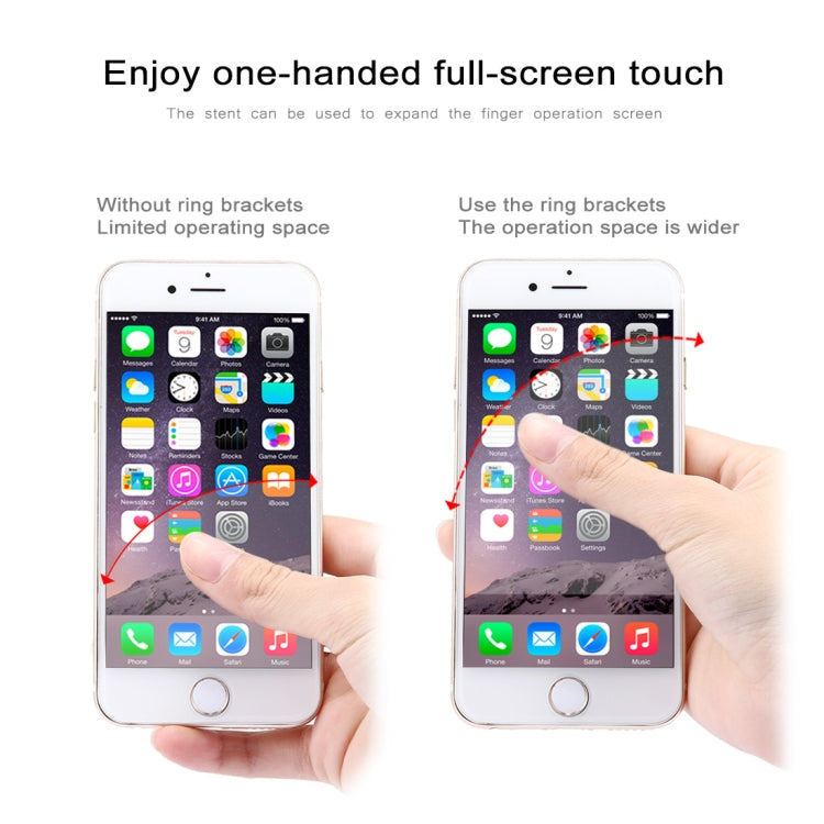 Support multifonction pour téléphone portable avec boucle à anneau, rose, blanc, or Tyrant