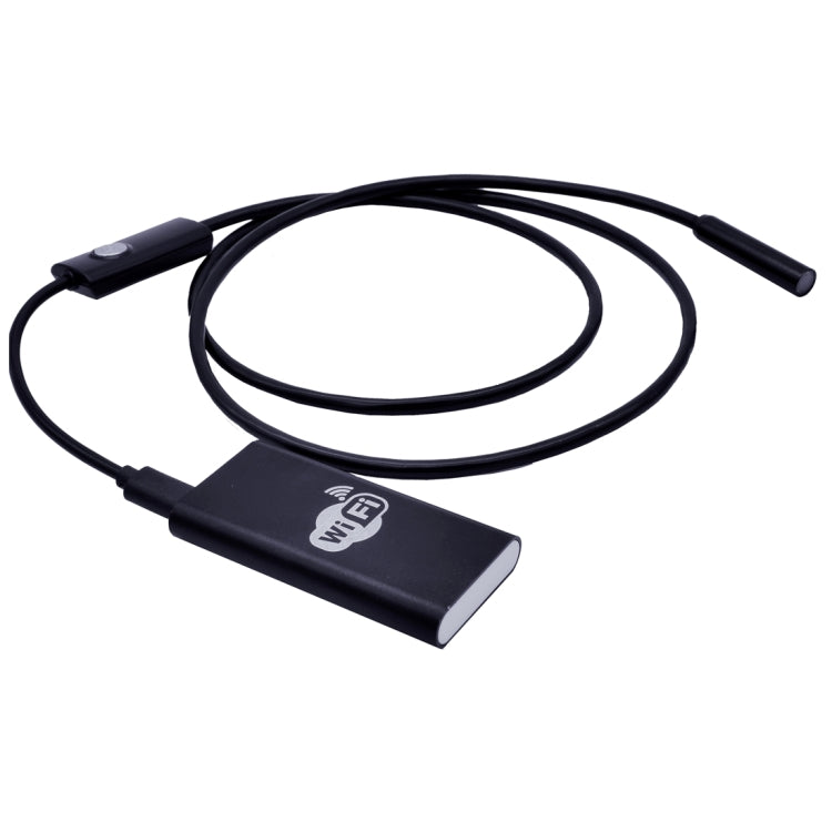 1.0MP HD Camera 30m Wireless Distance Metal WiFi Box Waterproof IPX67 Endoscope Snake Tube Inspection Camera with 6 LED for Android & iOS, Length: 1m, Lens Diameter: 9mm, Length: 1m