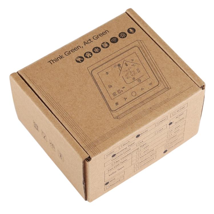 BHT-002GCLW 3A Load Water / Gas Boiler Type LCD Digital Heating Room Thermostat with Time Display, WiFi Control