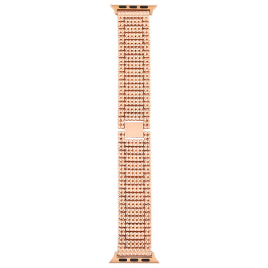 For Apple Watch Ultra 49mm&Watch Ultra 2 49mm / Series 10 46mm / 9&8&7 45mm / SE 3&SE 2&6&SE&5&4 44mm / 3&2&1 42mm Nine Beads Stainless Steel Wrist Strap Watch Band, For Apple Watch Series 7 45mm / 6 & SE & 5 & 4 44mm / 3 & 2 & 1 42mm