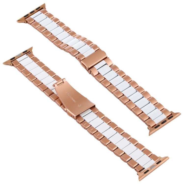 Bracelet de montre en acier inoxydable pour Apple Watch Series 10 42mm / 9&8&7 41mm / SE 3&SE 2&6&SE&5&4 40mm / 3&2&1 38mm, pour Apple Watch Series 7 41mm / 6 & SE & 5 & 4 40mm / 3 & 2 & 1 38mm