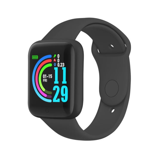 Montre intelligente Y68M de 1,44 pouce, prend en charge la surveillance de la fréquence cardiaque, de la tension artérielle et de l'oxygène sanguin