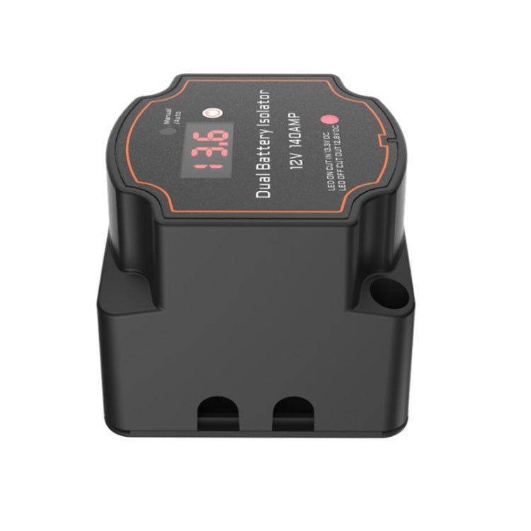 IP68 12V 140A Car Yacht RV Smart Dual Battery Isolation Controller VSR Digital Display Voltmeter, with Digital Display Voltmeter