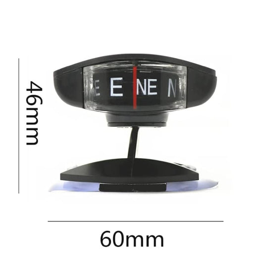 LC35 Vehicle Compass Car Ornament with Suction Cup & Sticker, LC35
