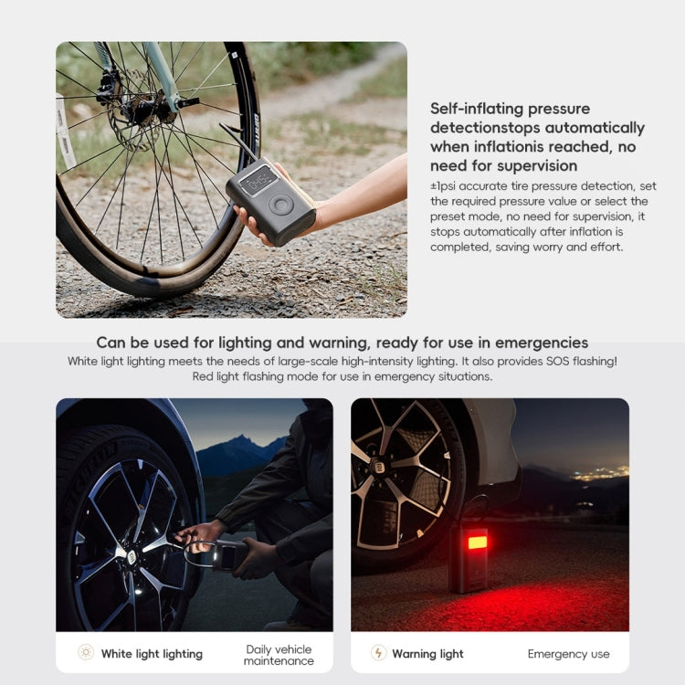 Xiaomi Mijia Air Pump 2 Pro Pompe à air électrique portable Compresseur d'air Mi Trésor gonflable 150psi Haute pression pour moto voiture football, Mijia Air Pump 2 Pro