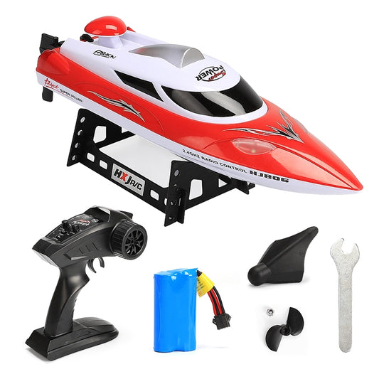 HongXunJie HJ806 Bateaux de Course Haute Vitesse 2.4Ghz avec Refroidissement par Eau, Télécommande, Fonction de Retournement Automatique, Distance de Contrôle de 200m