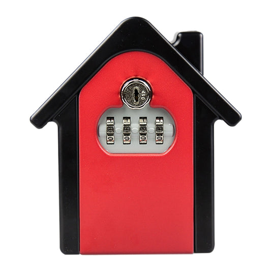 Hut Shape Password Lock Storage Box Security Box Wall Cabinet Safety Box, with 1 Key