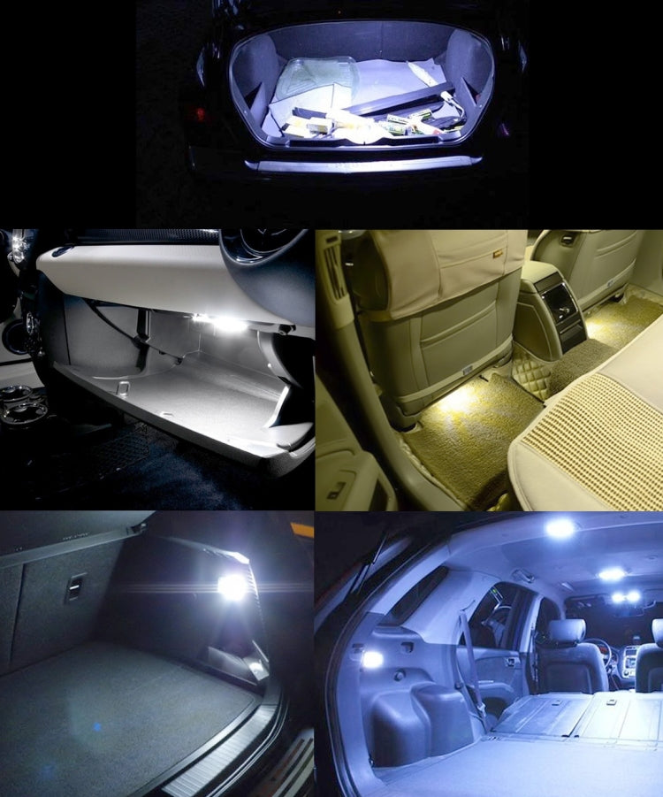 2 PCS 31mm Festoon 3W 300LM White Light 8 LED 3528 SMD Canbus Error-Free Car Reading Lamps, DC 12, 31mm
