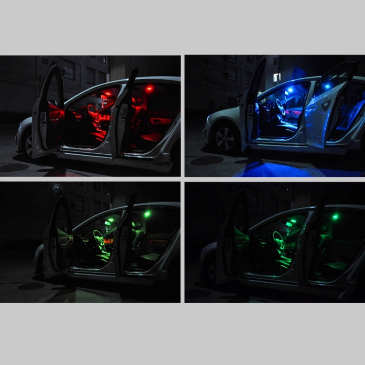 2 PCS Colorful 31MM Bicuspid Remote Control Car Dome Lamp LED Reading Light with 6 LED Lights, 31MM 6 LED Lights